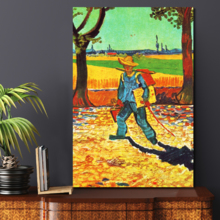 Painter on his Way to Work by Van Gogh Giclee Canvas Prints Wrapped Gallery Wall Art | Stretched and Framed Ready to Hang - 12" x 18"