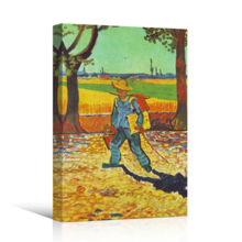 Painter on his Way to Work by Van Gogh Giclee Canvas Prints Wrapped Gallery Wall Art | Stretched and Framed Ready to Hang - 16" x 24"