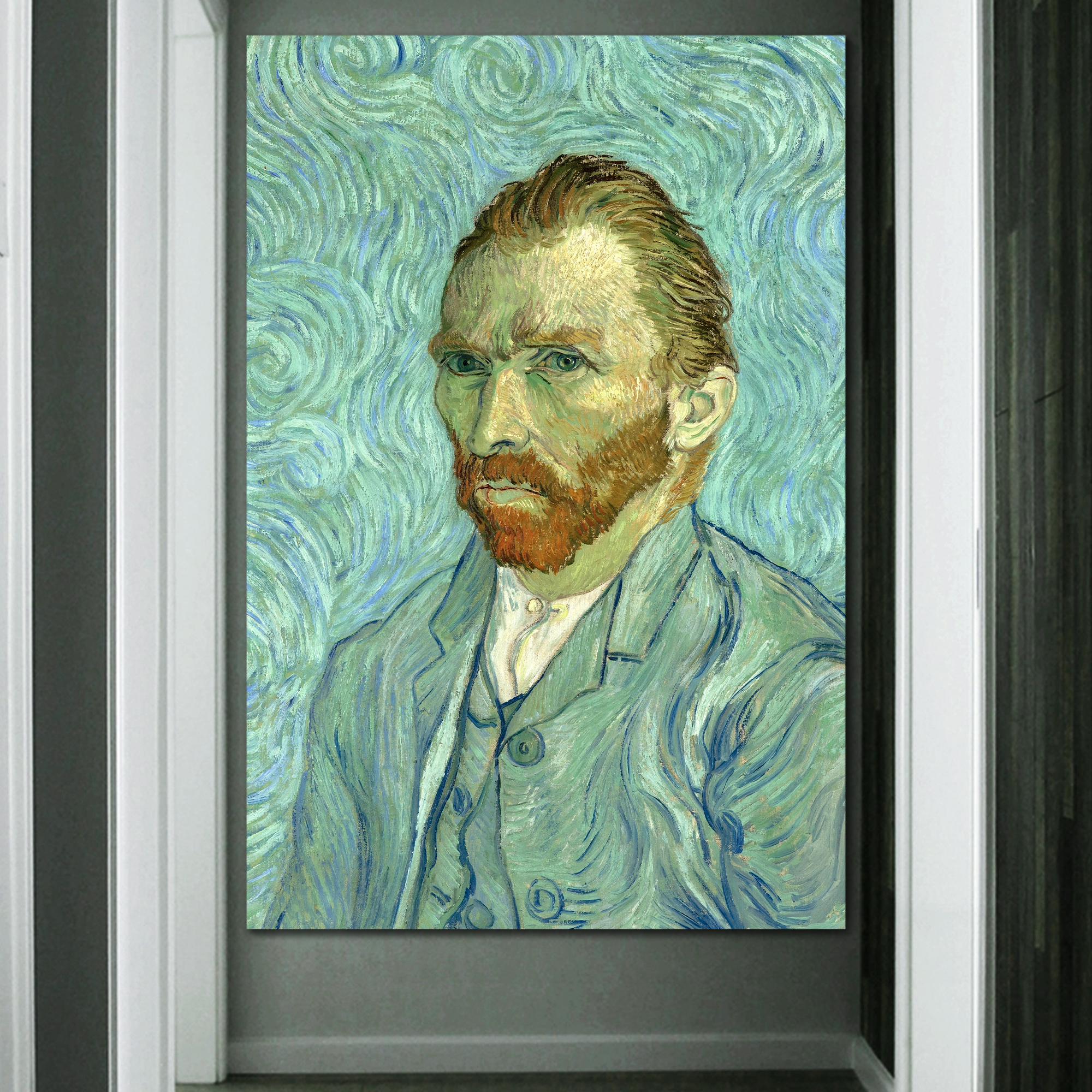 Self Portrait by Van Gogh Giclee Canvas Prints Wrapped Gallery Wall Art | Stretched and Framed Ready to Hang - 24
