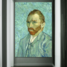 Self Portrait by Van Gogh Giclee Canvas Prints Wrapped Gallery Wall Art | Stretched and Framed Ready to Hang - 32" x 48"