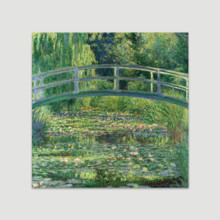 Monet Japanese Bridge (Lily Pond) by Claude Monet - Canvas Print