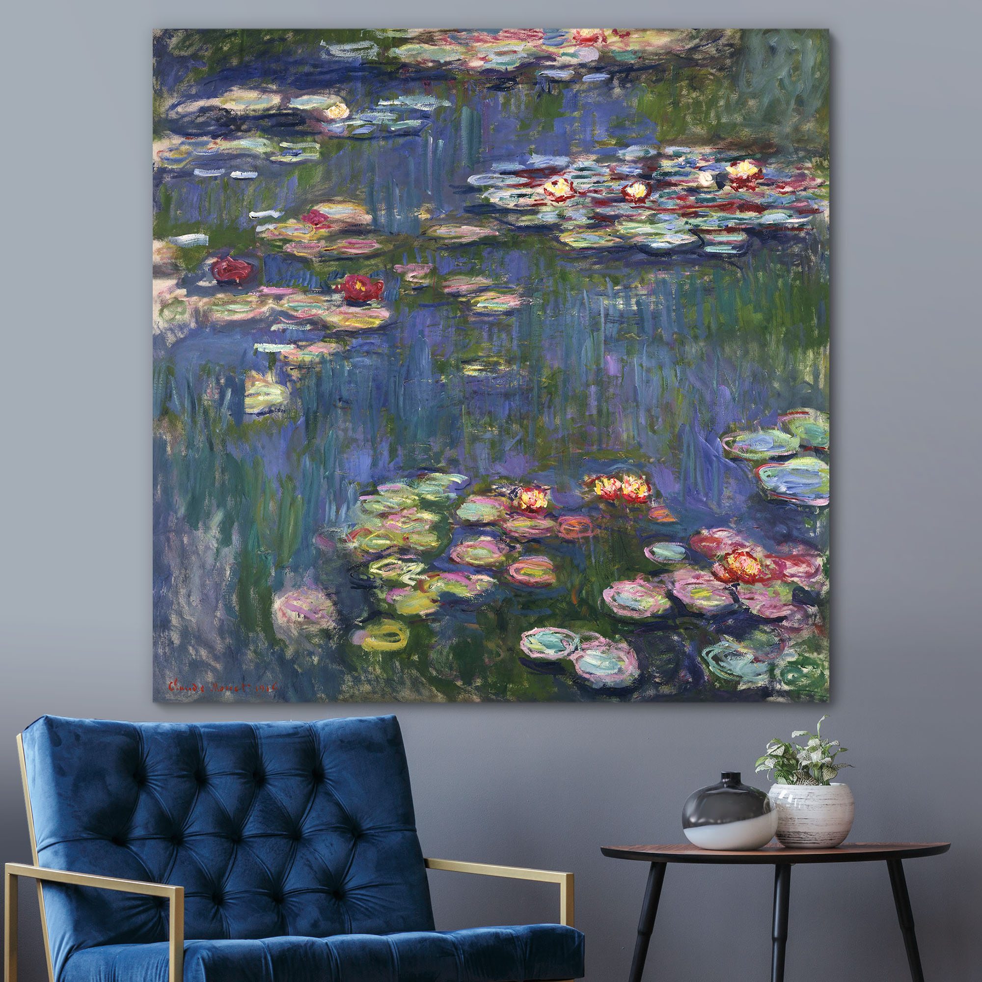 Water Lilies by Claude Monet - Canvas Print