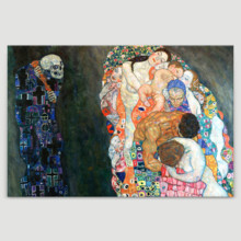 Death And Life by Gustav Klimt - Canvas Art