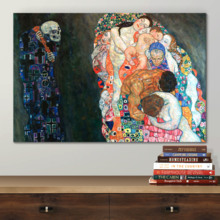 Death And Life by Gustav Klimt - Canvas Art