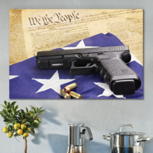 Defending American Values - Canvas Art