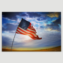 Weathered American Pride - Canvas Art