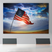 Weathered American Pride - Canvas Art