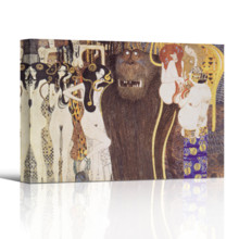 Beethoven Frieze by Gustav Klimt - Canvas Art Print