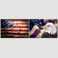 American Pride on Double Canvas - Canvas Art