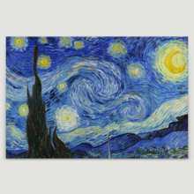 The Starry Night by Van Gogh - Canvas Art Print