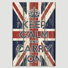 Keep Calm United Kingdom - Canvas Art