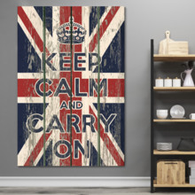 Keep Calm United Kingdom - Canvas Art