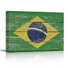 Rustic Pride of Brazil - Canvas Art