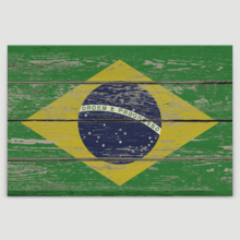 Rustic Pride of Brazil - Canvas Art