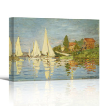 Regattas at Argenteuil by Claude Monet - Canvas Art Print