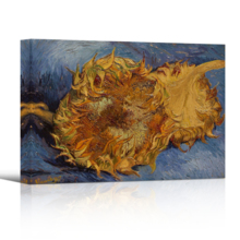 Sunflowers by Vincent Van Gogh - Canvas Print Wall Art Famous Painting Reproduction - 12" x 18"