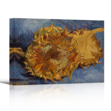 Sunflowers by Vincent Van Gogh - Canvas Print Wall Art Famous Painting Reproduction - 16" x 24"