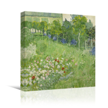 Daubigny's Garden by Vincent Van Gogh - Canvas Print Wall Art Famous Painting Reproduction - 24" x 24"