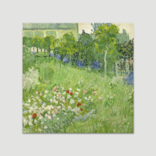 Daubigny's Garden by Vincent Van Gogh - Canvas Print Wall Art Famous Painting Reproduction - 24" x 24"