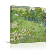 Daubigny's Garden by Vincent Van Gogh - Canvas Print Wall Art Famous Painting Reproduction - 12" x 12"