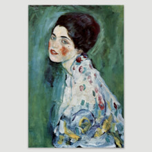 Portrait Of A Lady by Gustav Klimt - Canvas Art