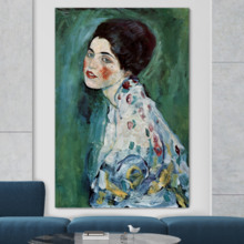 Portrait Of A Lady by Gustav Klimt - Canvas Art