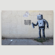 Robot Artwork by Banksy