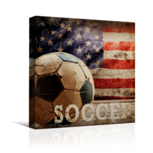 Weathered Love for Sports - Canvas Art