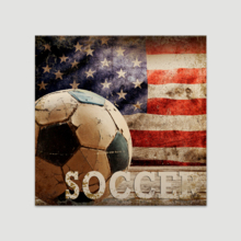 Weathered Love for Sports - Canvas Art