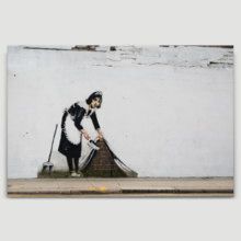 Maid Sweep It Under The Carpet by Banksy