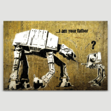 I Am Your Father by Banksy - Canvas Print