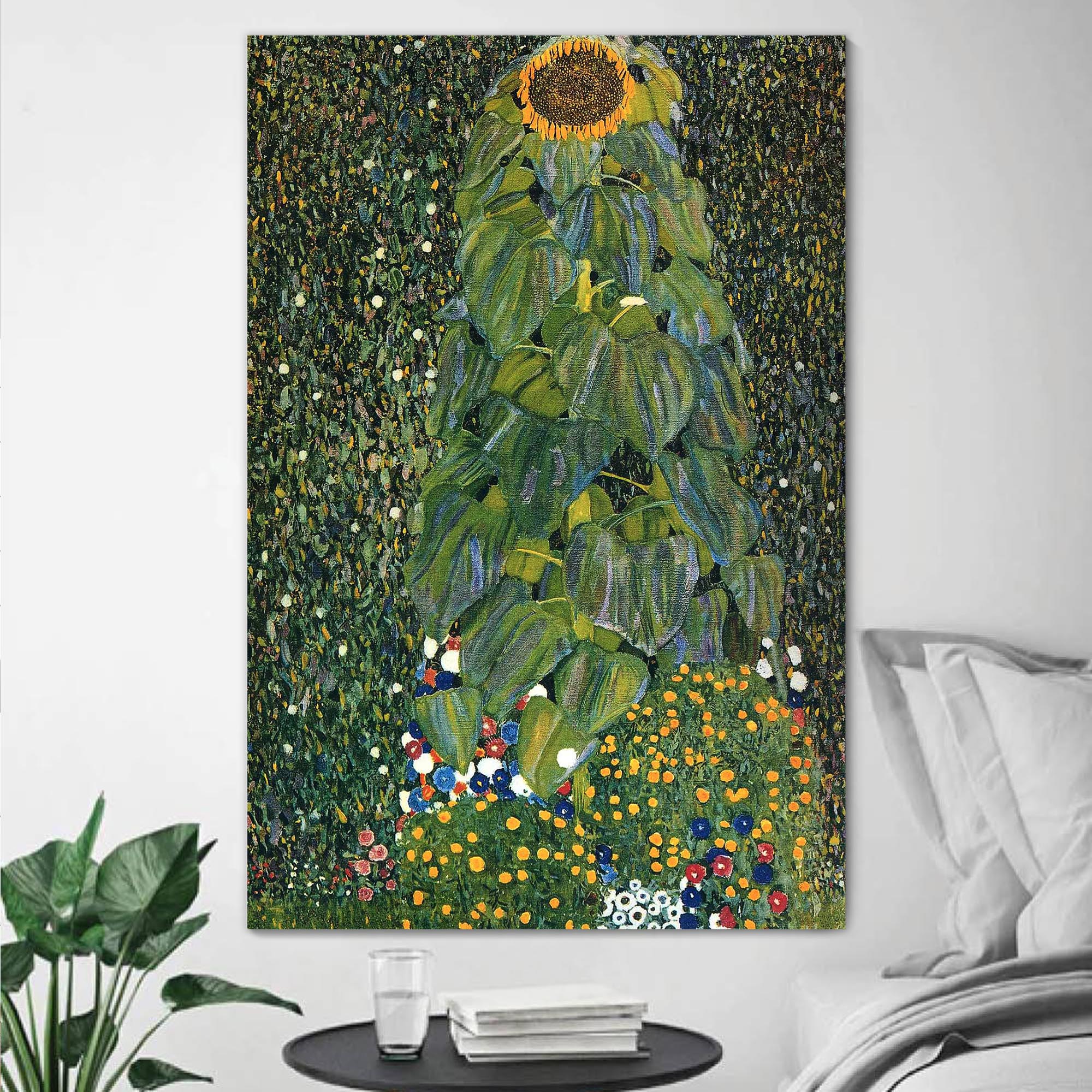 Sunflower by Gustav Klimt - Canvas Art