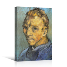 Self Portrait by Vincent Van Gogh - Oil Painting Reproduction on Canvas Prints Wall Art, Ready to Hang - 24" x 36"