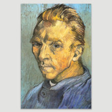Self Portrait by Vincent Van Gogh - Oil Painting Reproduction on Canvas Prints Wall Art, Ready to Hang - 24" x 36"