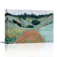 Poppy Field in a Hollow Near Giverny (Option #2) by Claude Monet - Canvas Art