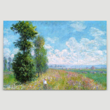 Meadow With Poplars by Claude Monet - Canvas Art