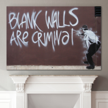 Blank Walls Are Criminal by Banksy