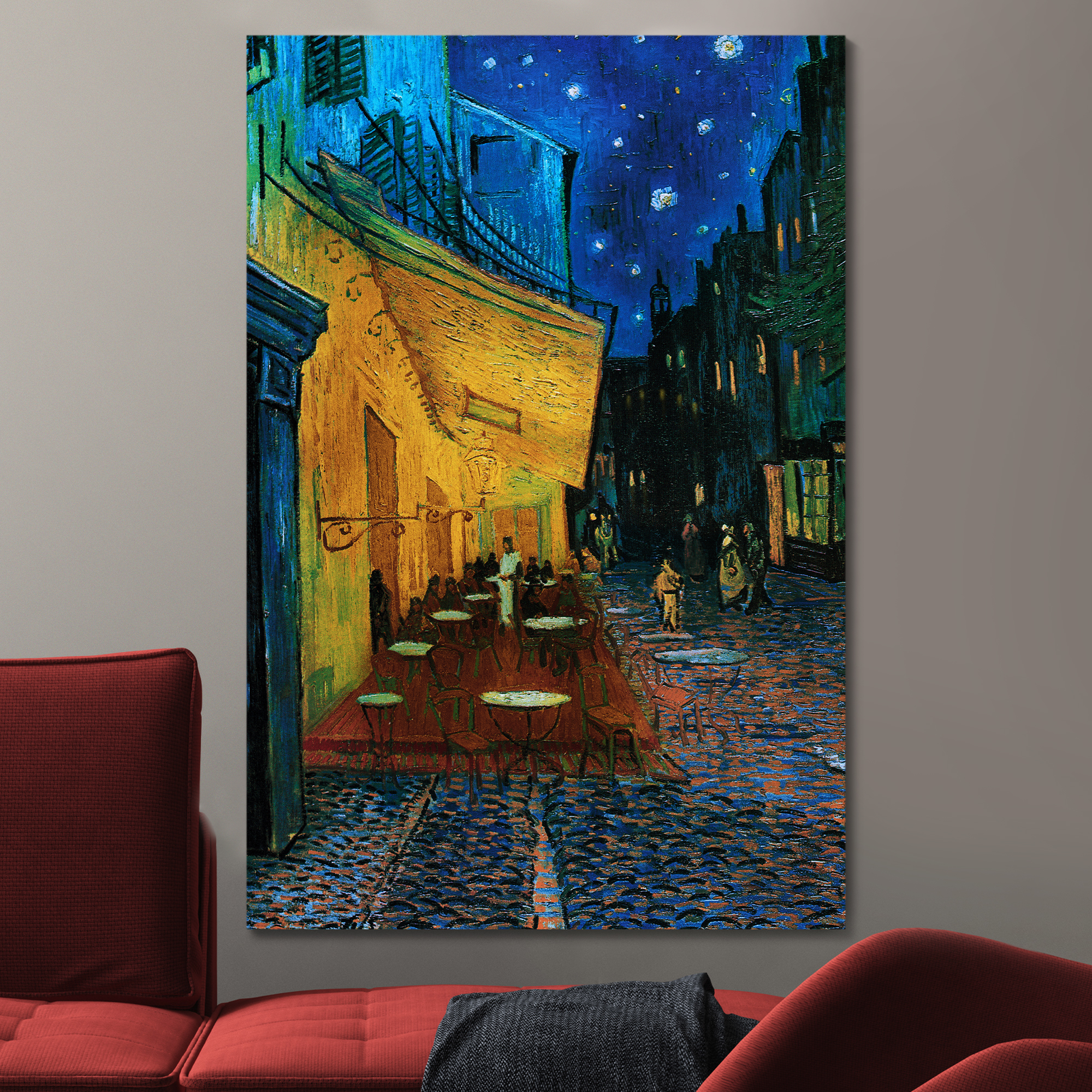 Cafe Terrace at Night by Van Gogh - Canvas Art Print