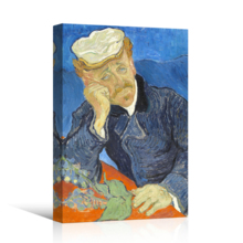 Dr Paul Gachet by Vincent Van Gogh - Oil Painting Reproduction on Canvas Prints Wall Art, Ready to Hang - 24" x 36"