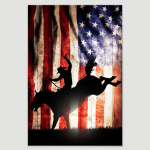 Weathered Country Pride - Canvas Art