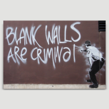 Blank Walls Are Criminal by Banksy