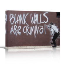 Blank Walls Are Criminal by Banksy