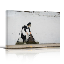 Maid Sweep It Under The Carpet by Banksy
