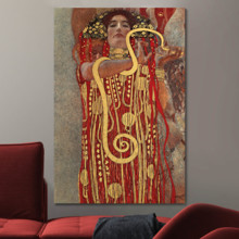 Hygieia (Detail From Medicine) by Gustav Klimt - Canvas Art Print