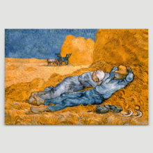 Noon,Rest from Work by Vincent Van Gogh - Canvas Print Wall Art Famous Painting Reproduction - 32" x 48"