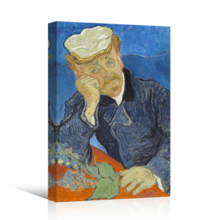 Portrait of Dr. Gachet by Vincent Van Gogh - Canvas Print Wall Art Famous Painting Reproduction - 32" x 48"