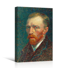 Self-Portrait by Vincent Van Gogh - Canvas Print Wall Art Famous Oil Painting Reproduction - 32" x 48"