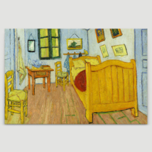 The Bedroom by Van Gogh Giclee Canvas Prints Wrapped Gallery Wall Art | Stretched and Framed Ready to Hang - 24" x 36"