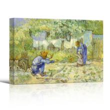 First Steps by Van Gogh Giclee Canvas Prints Wrapped Gallery Wall Art | Stretched and Framed Ready to Hang - 32" x 48"