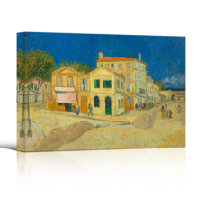 The Yellow House by Van Gogh Giclee Canvas Prints Wrapped Gallery Wall Art | Stretched and Framed Ready to Hang - 16" x 24"